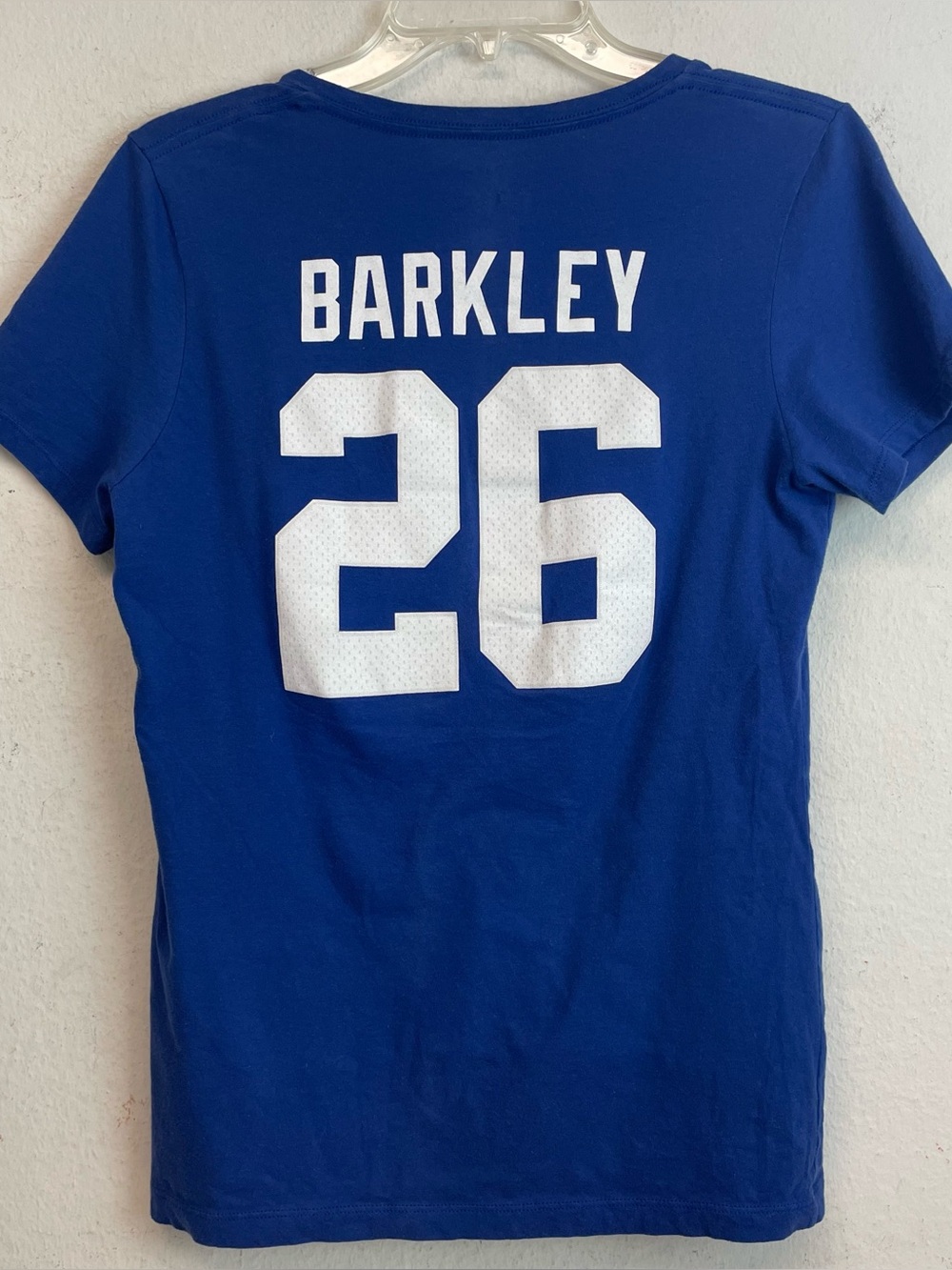 NY Giants Barkley 26 Blue Team Women’s T-Shirt
